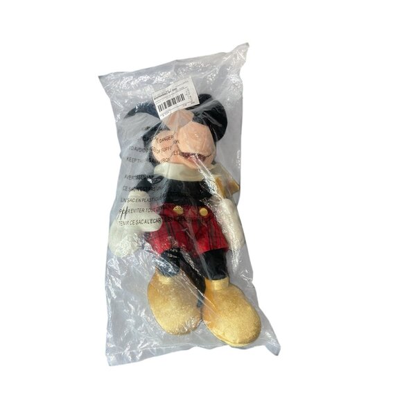 Christmas Disney Store Mickey Mouse Plush Toy 16" NWT Gift Tag Original Package - Picture 2 of 11
